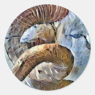 RAHMENTIERBETRIEB RUNDER AUFKLEBER