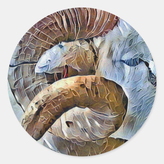 RAHMENTIERBETRIEB RUNDER AUFKLEBER (Vorderseite)