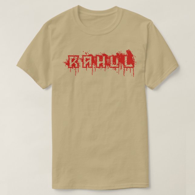 Rahul  First Name Halloween Costume Personalized  T-Shirt (Design vorne)