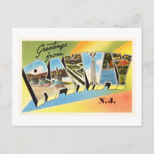Rahway New Jersey NJ Old Vintage Travel Postcard- Postkarte