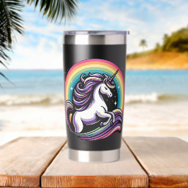 Raibow Unicorn Thermobecher