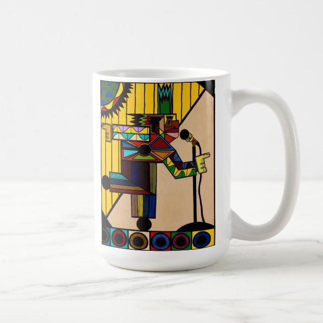 "Raid I Blues" von Ruchell Alexander Kaffeetasse (Rechts)