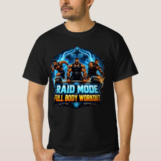 Raid-Modus Ganzkörper-Workout: MMORPG-Gym-Motivati T-Shirt