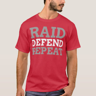 Raid Verteidigen Wiederholen Kabaddi Sport vintage T-Shirt