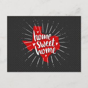 Raider Red and Black Zuhause, Sweet Zuhause - Texa Postkarte