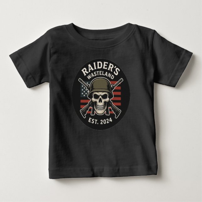 Raider’s Wasteland Official Logo Baby T-Shirt (Vorderseite)