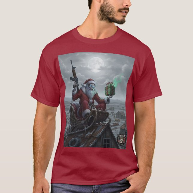 Raider’s Wasteland Skelly Santa Shirt (Vorderseite)