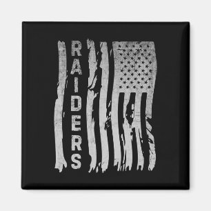 Raiders attackieren US-Flagge Männer Junge Frauen  Magnet