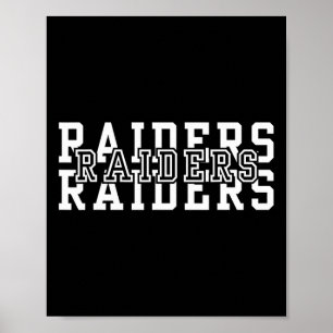 Raiders attackieren US-Flagge Männer Junge Frauen  Poster