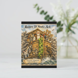 Raiders of Noah’s Ark Cartoon von Rick London Postkarte