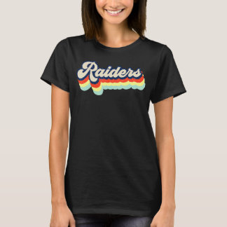 Raiders Retro-Schul-Sportfan-Teamgeist-Maskottchen T-Shirt