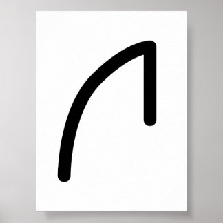 RAIDHO Nordische Rune (Reise, Rhythmus) | Elder Fu Poster