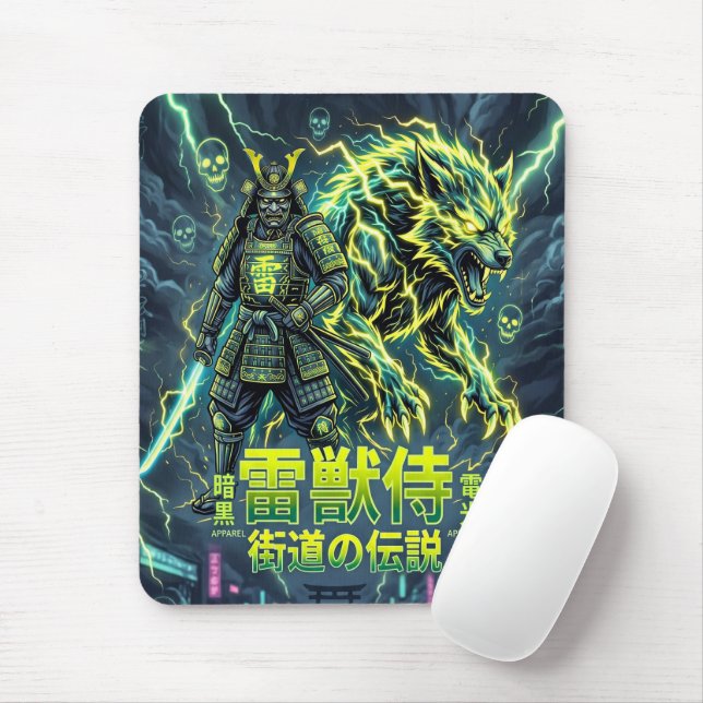 Raiju Blitzwolf Samurai Mousepad (Mit Mouse)