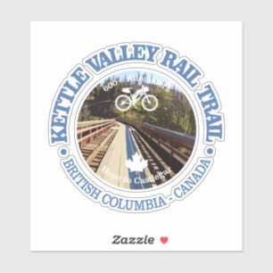 Rail Trail Kettle Valley (Radweg c) Aufkleber