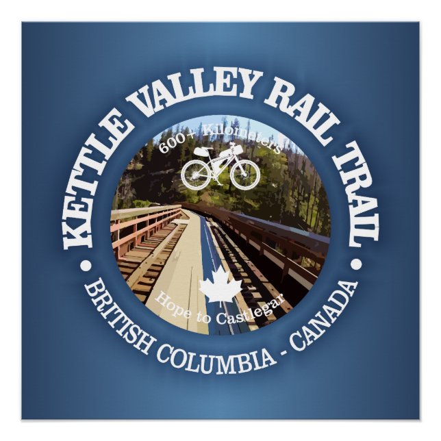 Rail Trail Kettle Valley (Radweg c) Poster (Vorderseite)