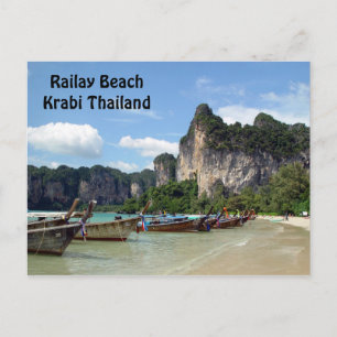 Railay Beach Krabi Thailand Postkarte
