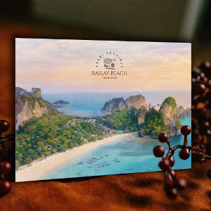 Railay Beach, Provinz Krabi, Thailand Souvenir Postkarte