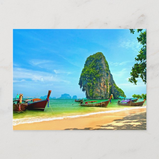 Railay Beach Thailand Postkarte (Vorderseite)