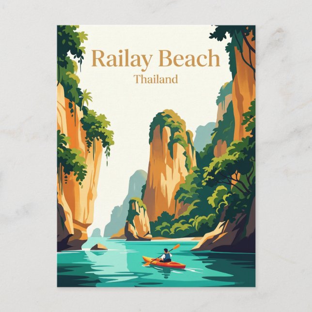 Railay Strand, Thailand Postkarte (Vorderseite)