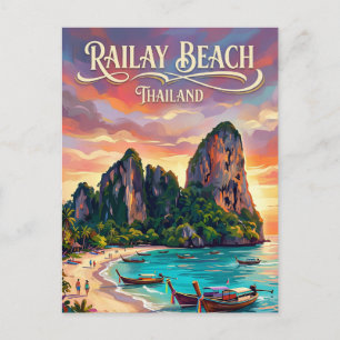 Railay Strand Thailand Postkarte
