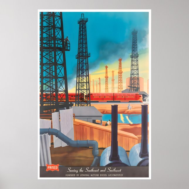 Railroad Poster Bern Hill Train Art Locomotive (Vorne)