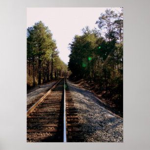Railroad Track Poster