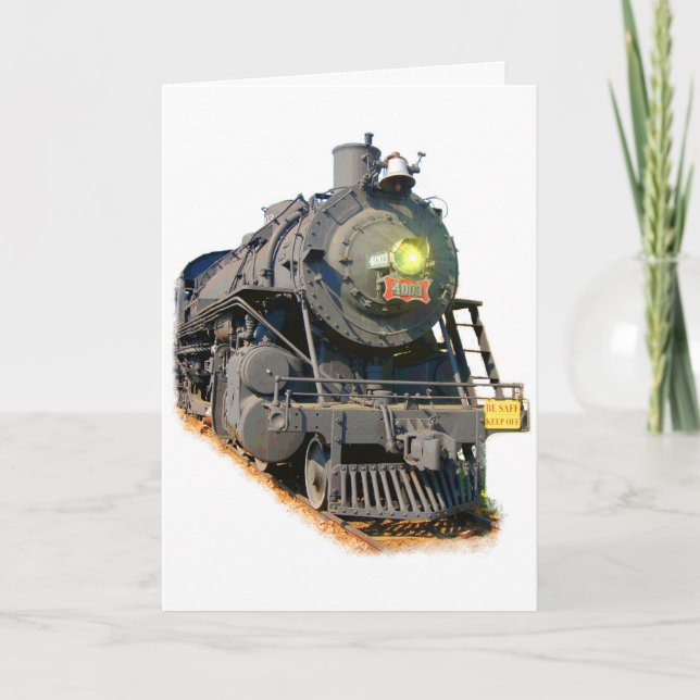 Railway Buff Birthday Card Karte (Vorderseite)