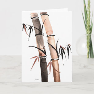 Rain Bamboo Card Karte