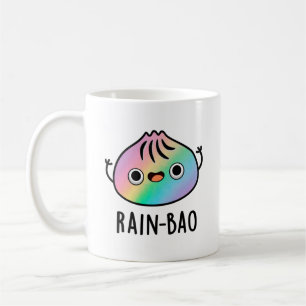 Rain-bao Funny Rainbow Dimsum Bao Pun Kaffeetasse