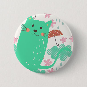 Rain Cats Button