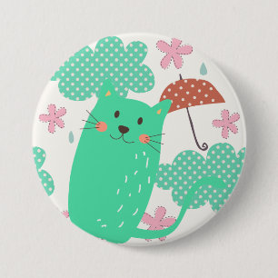 Rain Cats Button