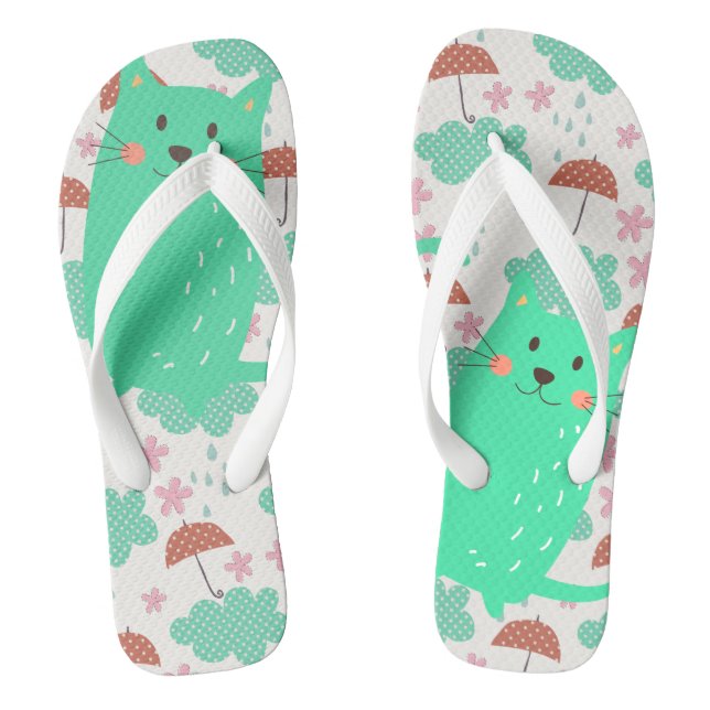 Rain Cats Flip Flops (Fußbett)