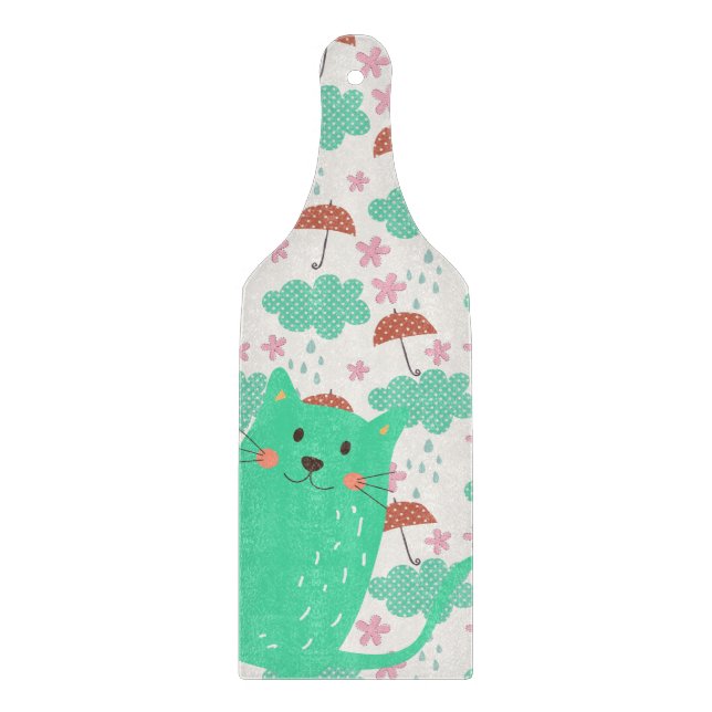Rain Cats Schneidebrett (Vorderseite)