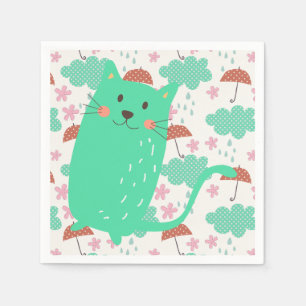 Rain Cats Serviette