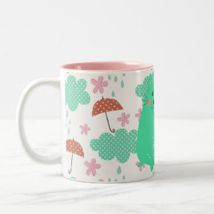 Rain Cats Zweifarbige Tasse