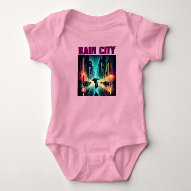 Rain City Baby Strampler (Vorderseite)