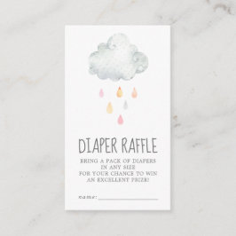 Rain Cloud Girl Baby Duwer Windschutzscheibe Raffe Begleitkarte