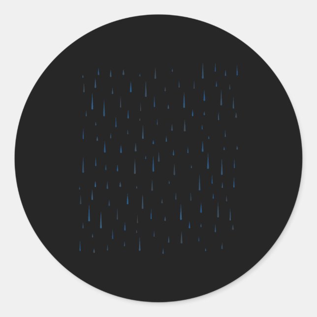 Rain Drop Costume Christmas Halloween  Runder Aufkleber (Vorderseite)