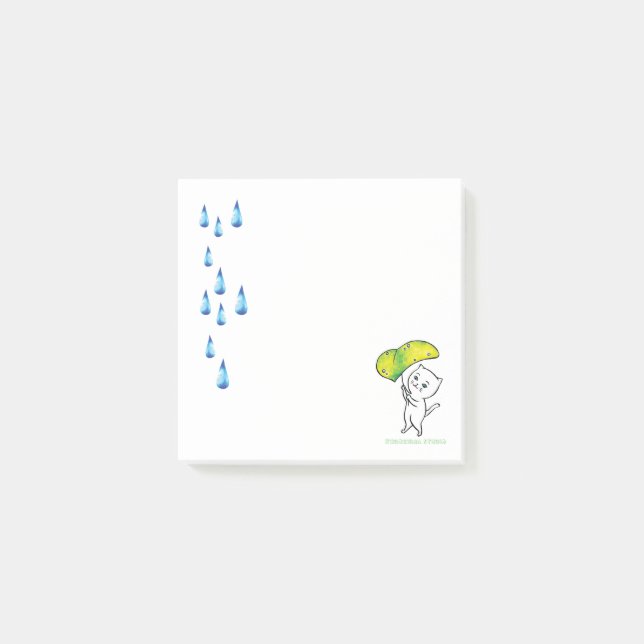 Rain drop notes post-it klebezettel (Vorderseite)