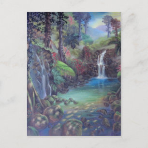Rain Forest Landschaft Wasserfall Locarno Postkarte