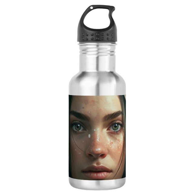 Rain hood girl edelstahlflasche (Vorderseite)