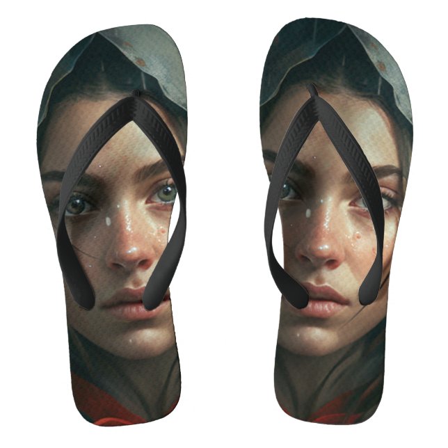 Rain hood girl flip flops (Fußbett)