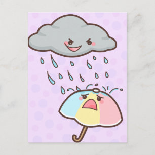 Rain Hurts Postcard Postkarte