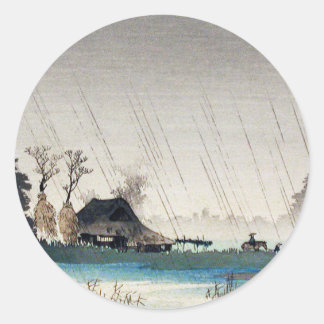 Rain Igusa Hiroaki Takahashi japanese art japan Runder Aufkleber