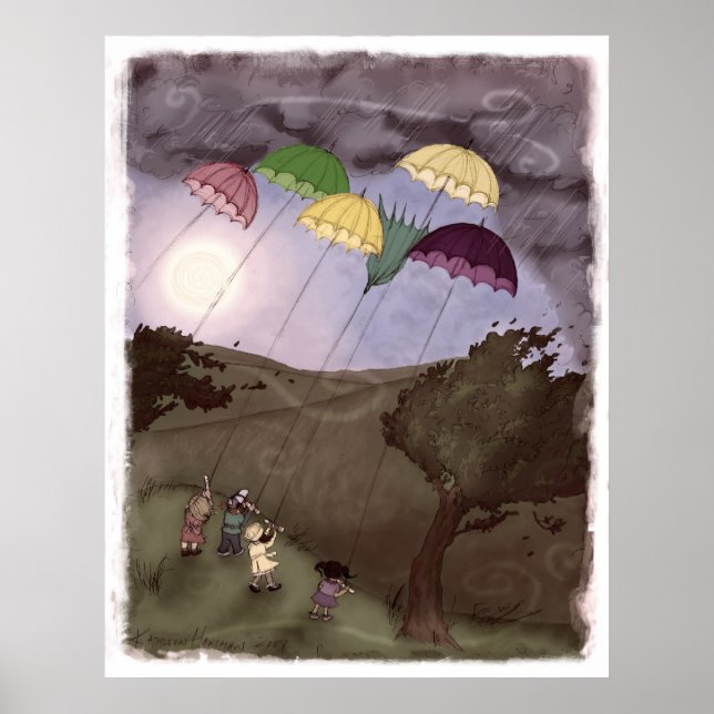 Rain Kites Poster (Vorne)