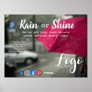 Rain Kunden Referenzen reales Anwesen Marketing ve Poster