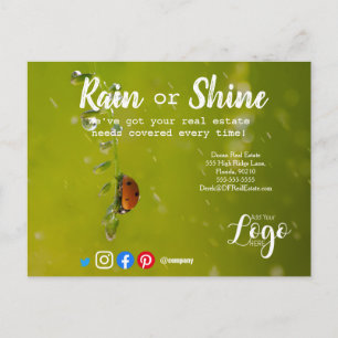 Rain Kunden Referenzen reales Anwesen Marketing ve Postkarte