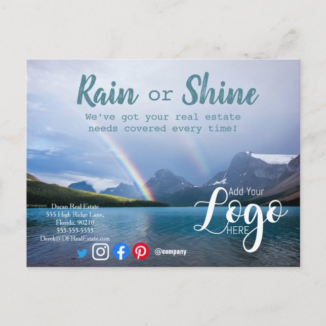 Rain Kunden Referenzen reales Anwesen Marketing ve Postkarte (Vorderseite)