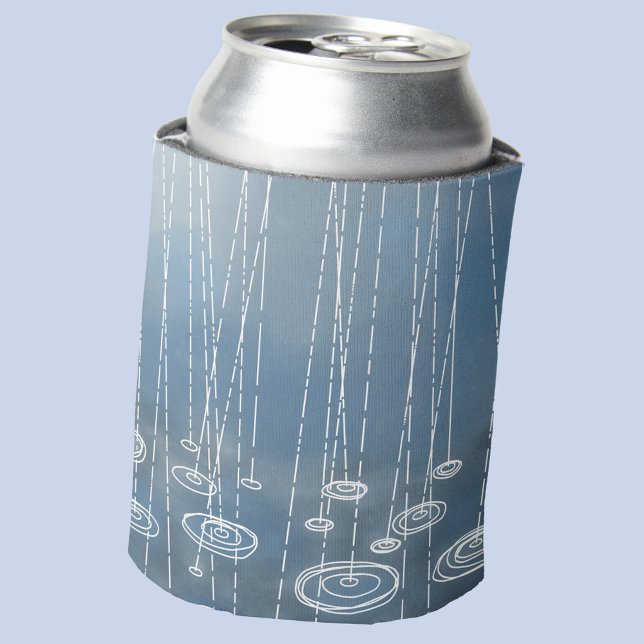 Rain Storm Blue Dosenkühler (Rainy weather blue can cooler)