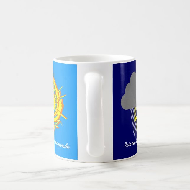 Rain Sunshine Parade Meteorologie lustig Brauch Kaffeetasse (Henkel)